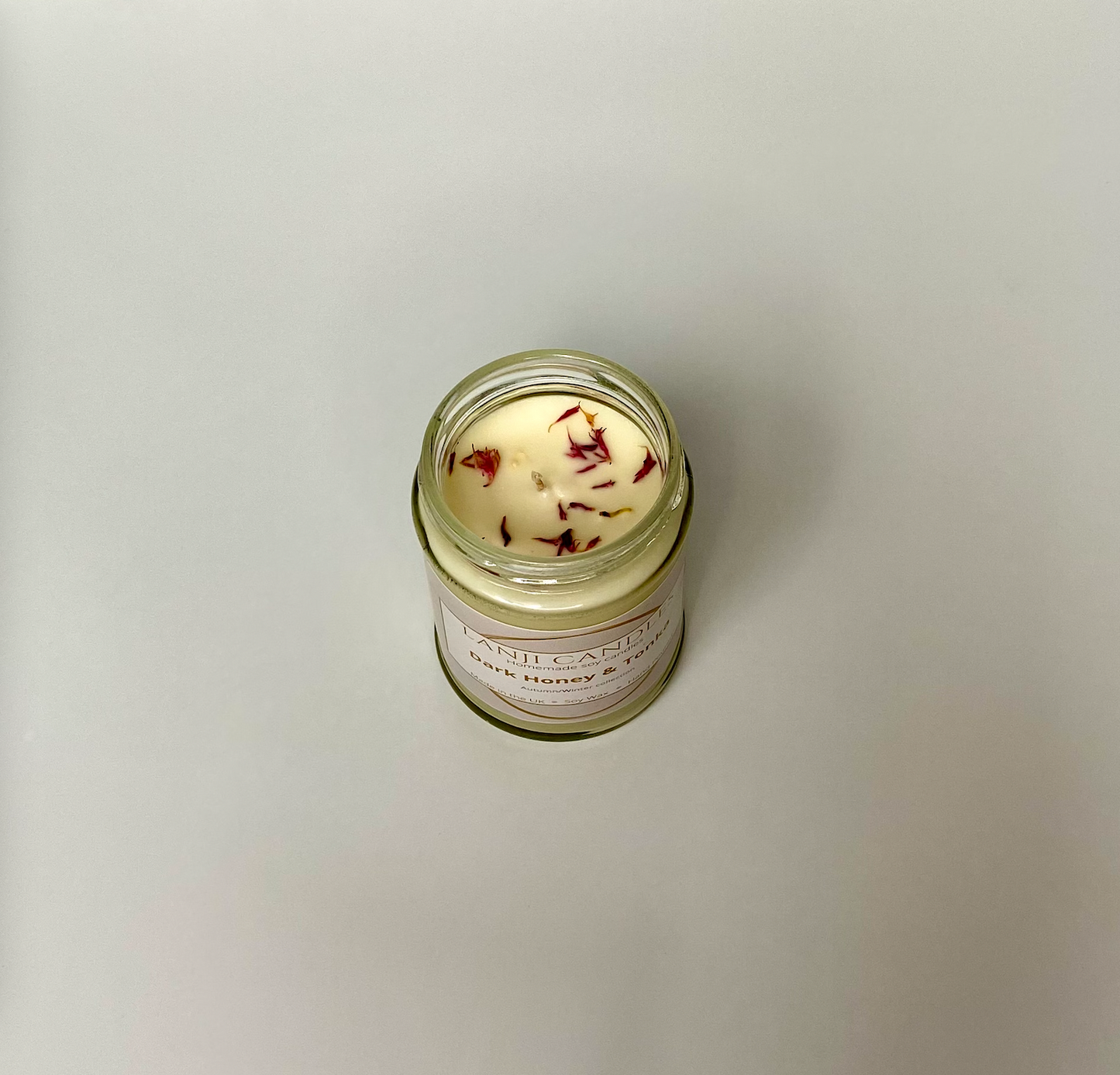 Dark Honey & Tonka Scented Soy Wax Candle | Seasonal Collection